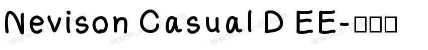 Nevison Casual D EE字体转换